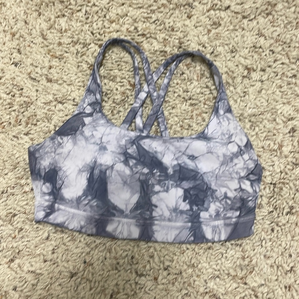 Lululemon Grey Tie Dye Sports Bra size 8